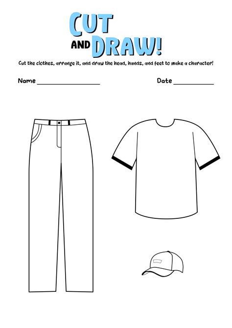 garment copy worksheet.